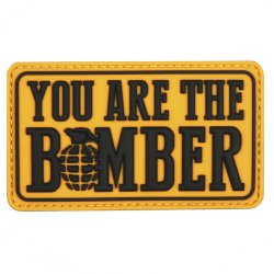 Nášivka YOU ARE THE BOMBER velcro 3D PVC Nášivka YOU ARE THE BOMBER velcro 3D PVC