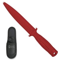 Nůž cvičný K25 gumový ČERVENÝ 