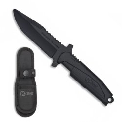 Nůž cvičný tréninkový černý s pouzdrem