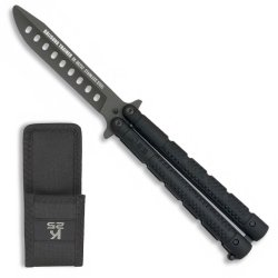 Nůž motýlek cvičný K25 ČERNÝ 