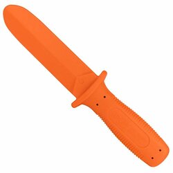 Tréninkový nůž 22cm oblý SOFT ( měkčí ) oranžový