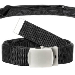 Opasek se skrytou kapsou 32 mm ČERNÝ 