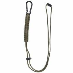 Paracord LANYARD šňůra s karabinou OLIV