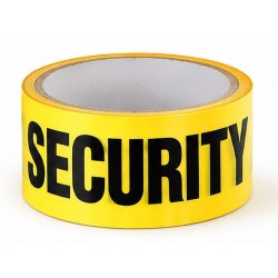 Páska security žlutá  zábrana 