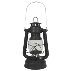 Petrolejová lucerna HURRICANE 25cm černá