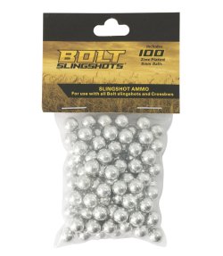 Pozinkované ocelové kuličky BOLT 8 mm do praku 100 ks