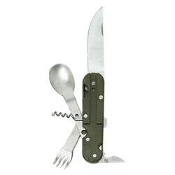 Příbor ARMY skládací 5v1 olivový Příbor ARMY skládací 5v1 olivový