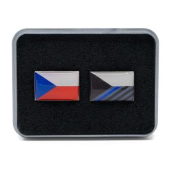 Sada odznaků VLAJKA ČR + modrá linie Sada odznaků VLAJKA ČR + modrá linie