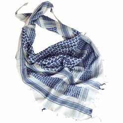 Palestinský šátek  bílomodrý