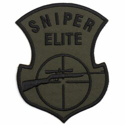 Nášivka Sniper elite puška  bojová