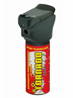 Obranný plyn K.O.TORNADO se svítilnou  50ml