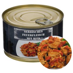 Srbské ohnivé maso s rýží - konzerva 400g
