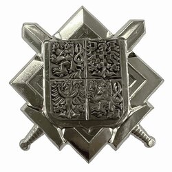 Odznak AČR velký čepicový STŘÍBRNÝ