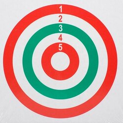 Terč pro vzduchovku barevný 14x14cm  10ks