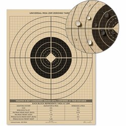 Terč voděodolný UNIVERSAL MOA nastřelovací 25 metrů