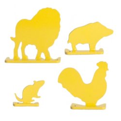 Terče Beast Hunter kovová zvířata 4ks