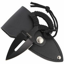 Tlačná dýka ALBAINOX paracord  ČERNÝ