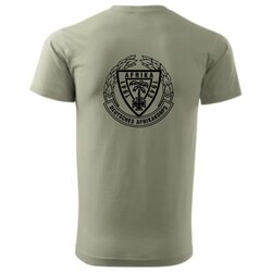 Triko s potiskem  DEUTSCHES AFRIKAKORPS  polní šeď