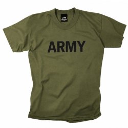 Triko dětské s nápisem ARMY zelené Triko dětské s nápisem ARMY zelené