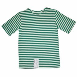 Triko Ruské krátký rukáv  zelené pruhy