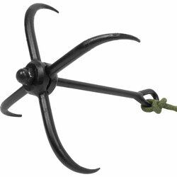 Kotva vrhací ANKER s lanem 10m ČERNÁ Mil-Tec