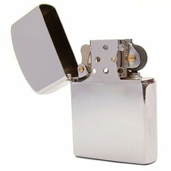 Zapalovač Chrom  lesk