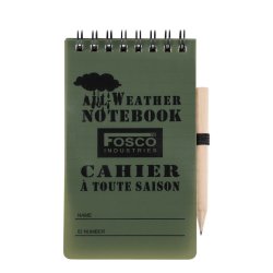 Zápisník voděodolný ALL WEATHER s tužkou SMALL