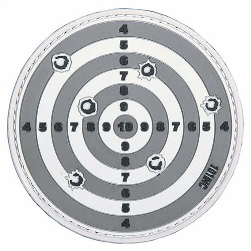 Nášivka TARGET grey velcro 3D PVC