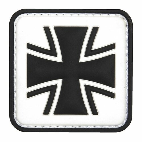 Nášivka GERMAN CROSS white velcro 3D PVC