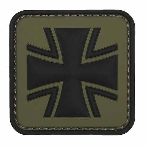 Nášivka GERMAN CROSS green velcro 3D PVC