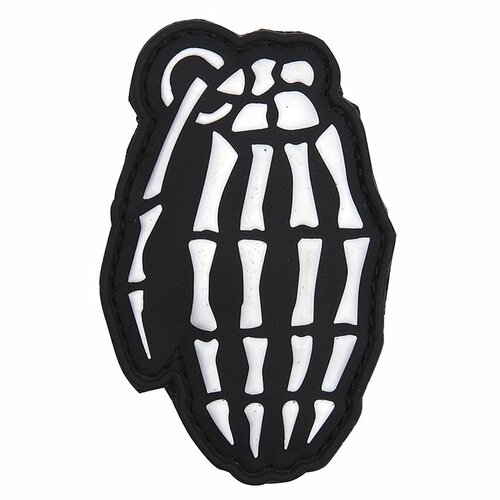 Nášivka BONES GRENADE velcro 3D PVC