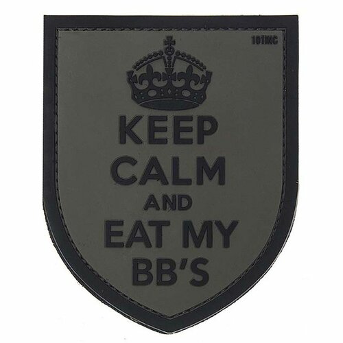 Nášivka KEEP CALM velcro 3D PVC