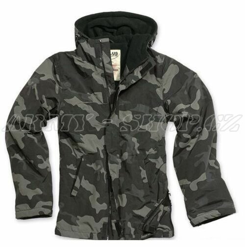 Bunda dámská zipper blackcamo