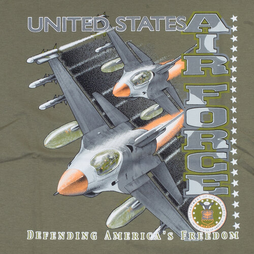 Triko olivové DESIGN AIRFORCE 1
