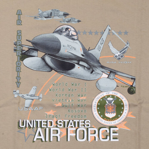 Triko béžové DESIGN AIRFORCE 3