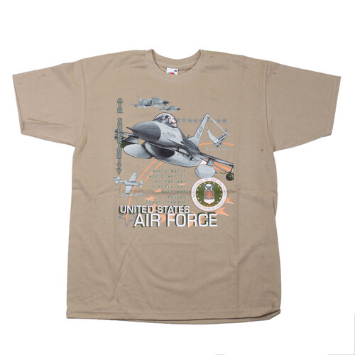 Triko béžové DESIGN AIRFORCE 3