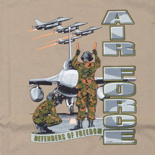 Triko béžové DESIGN AIRFORCE 4