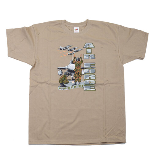 Triko béžové DESIGN AIRFORCE 4