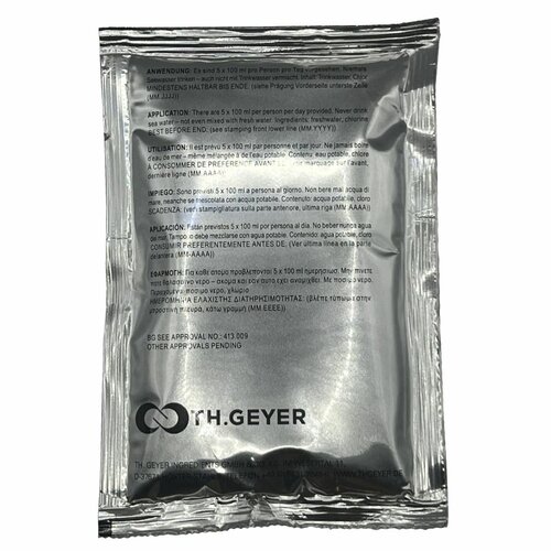 Nouzová pitná voda TH.GEYER 100ml