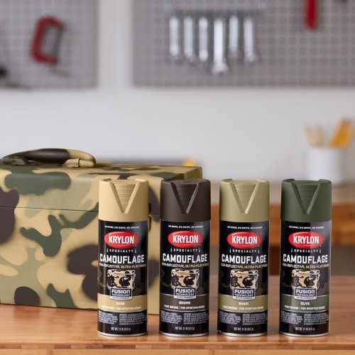 Barva ve spreji KRYLON camouflage Black - 311 g