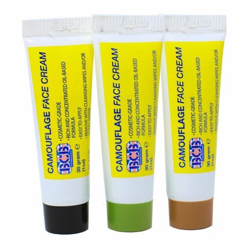 Maskovací krém v tubě BCB 3barvy