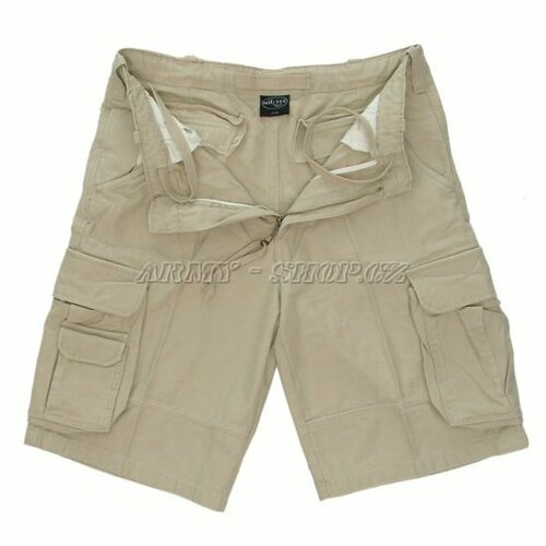 Bermudy military PILOT - béžové