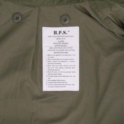 Bunda parka US M65 NY/CO H.P.S. olivová