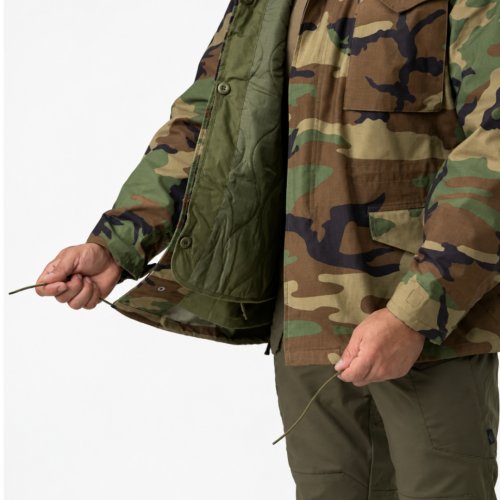 Bunda US typ M65 s vložkou HELIKON-TEX woodland