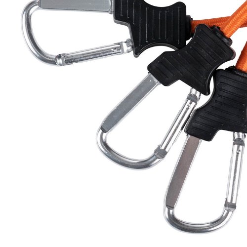 Bungee šňůry s karabinou 24inch/60cm 2ks ORANŽOVÉ