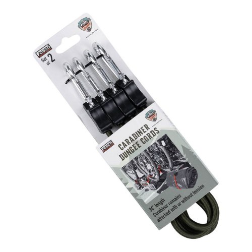 Bungee šňůry s karabinou 36inch/90cm 2ks ZELENÉ