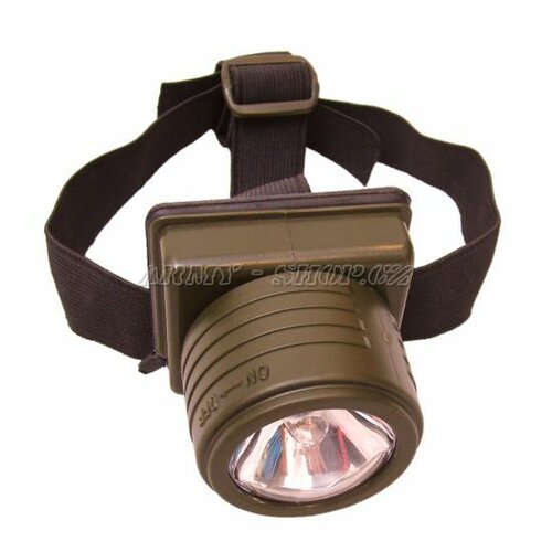 Čelová svítilna T-5L - krypton - OLIVOVÁ