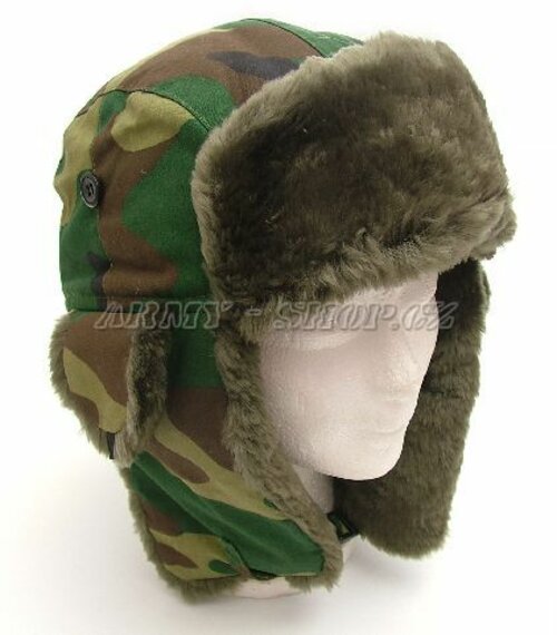 Ušanka pilotní MA1 - woodland