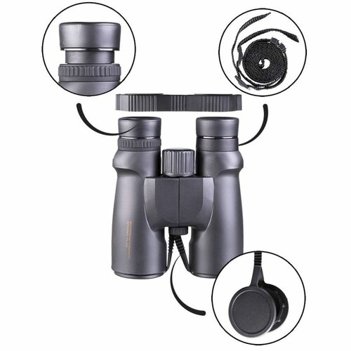 Dalekohled Mil-Tec 8x42 voděodolný ČERNÝ