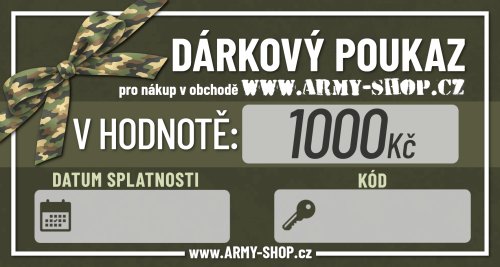 Dárkový poukaz v hodnotě 1000Kč